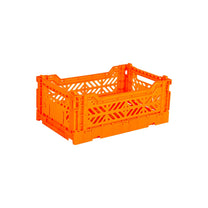 Aykasa Faltkiste Mini in Neon Orange (Orange), stapelbare Klappbox – ROSA ECK