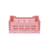 Aykasa Faltkiste Mini in Strawberry Milk (Rosa), stapelbare Klappbox – ROSA ECK