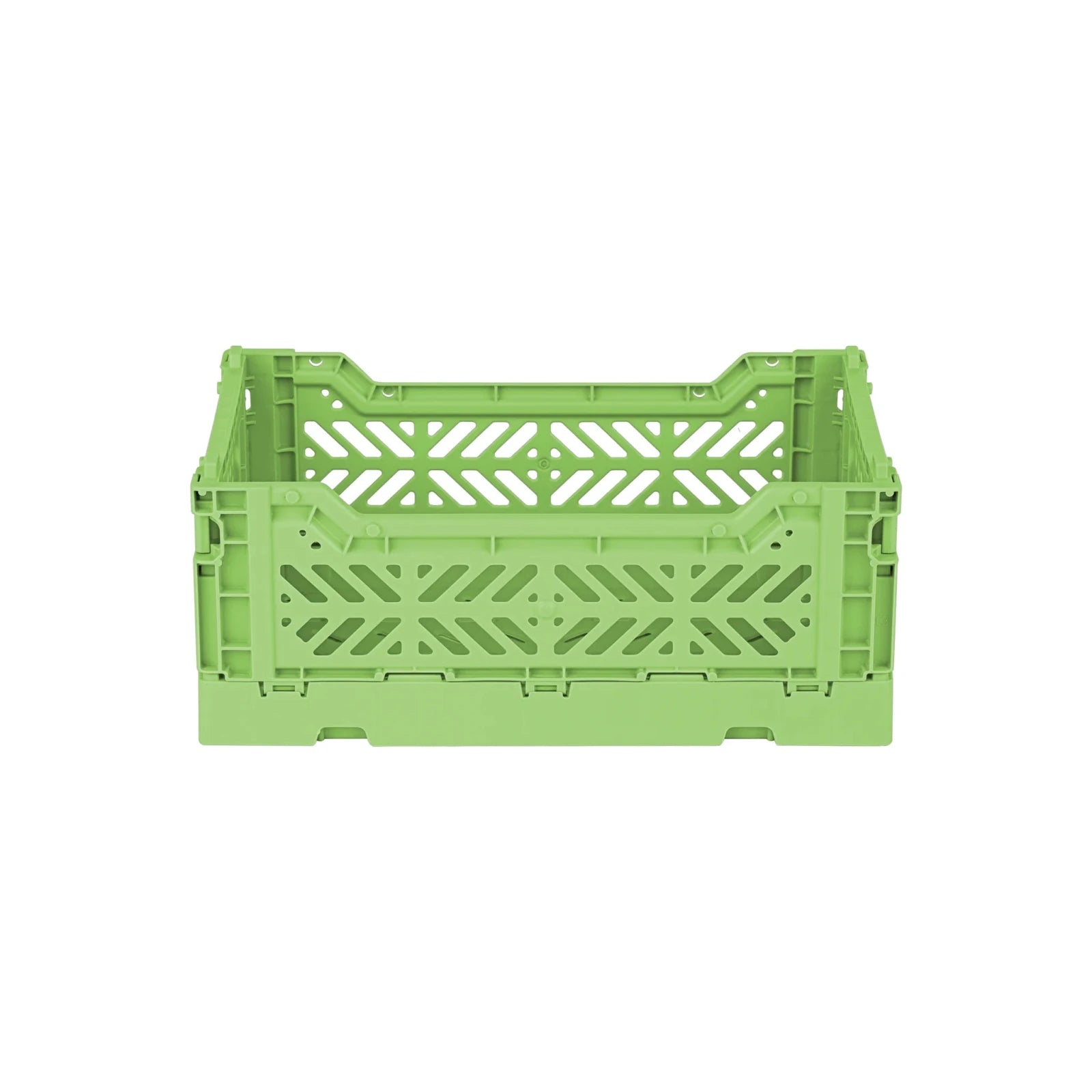Aykasa Faltkiste Mini in Wasabi (Grün), stapelbare Klappbox – ROSA ECK