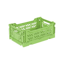 Aykasa Faltkiste Mini in Wasabi (Grün), stapelbare Klappbox – ROSA ECK