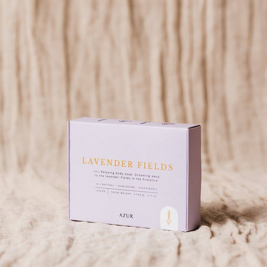 Azur Natural Bodycare - LAVENDER FIELDS Natürliche Seife - ROSA ECK