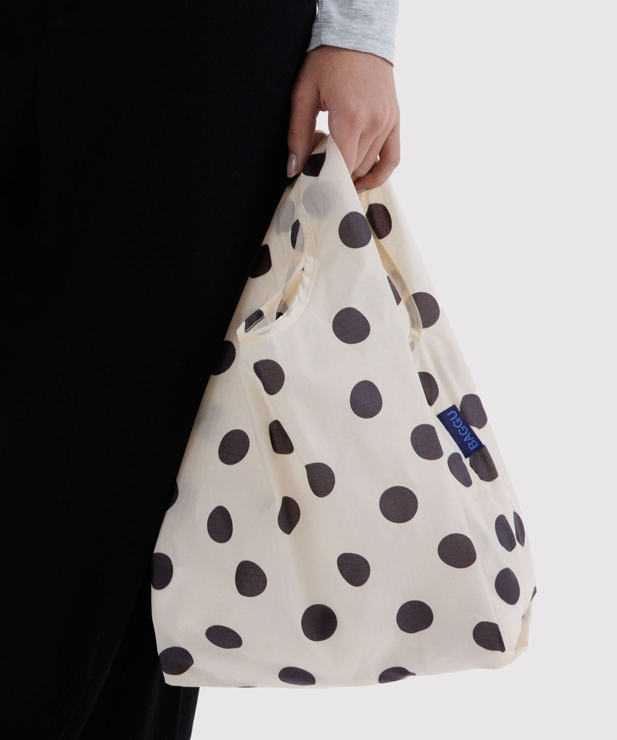 BAGGU - BABY BAGGU Einkaufstasche • Cream and Black Polka Dot - ROSA ECK