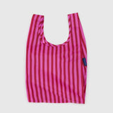 BAGGU - BABY BAGGU Einkaufstasche • Pink & Red Painted Stripe - Tasche - ROSA ECK Concept Store