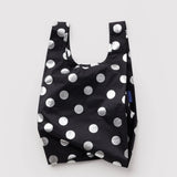 BAGGU - BABY BAGGU Einkaufstasche • Silver Metallic Polka Dot - ROSA ECK