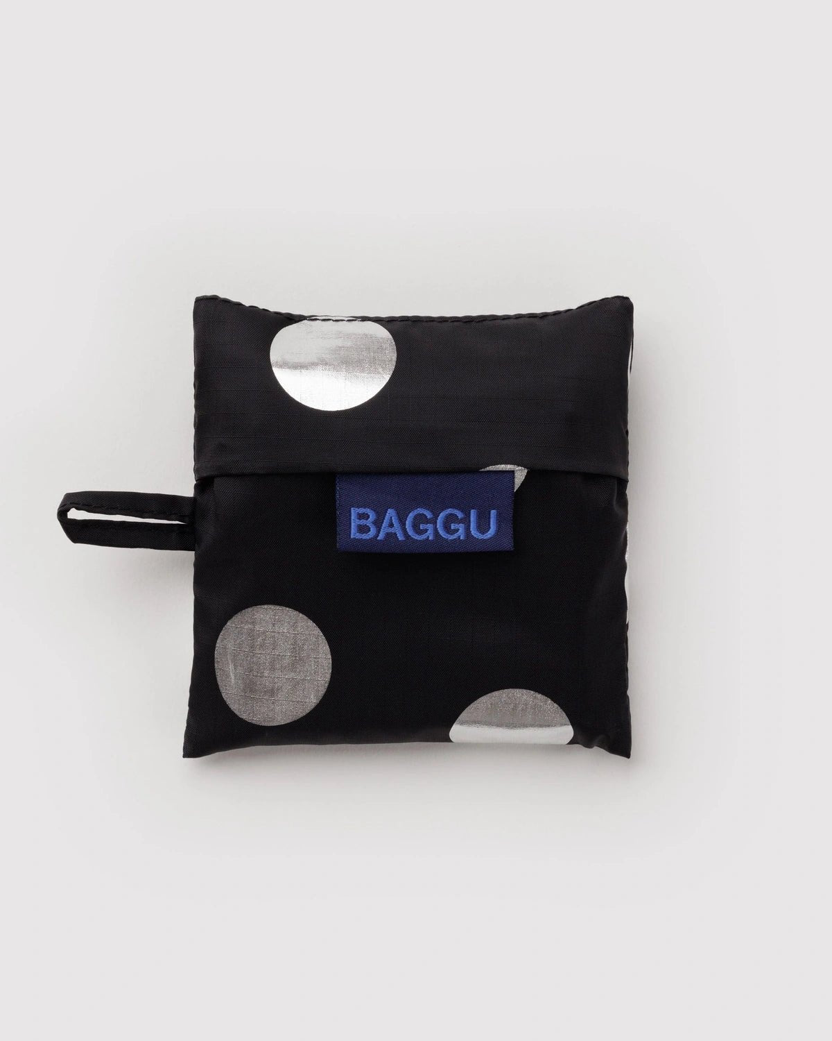 BAGGU - BABY BAGGU Einkaufstasche • Silver Metallic Polka Dot - ROSA ECK