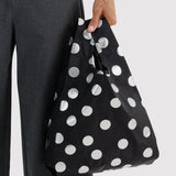 BAGGU - BABY BAGGU Einkaufstasche • Silver Metallic Polka Dot - ROSA ECK