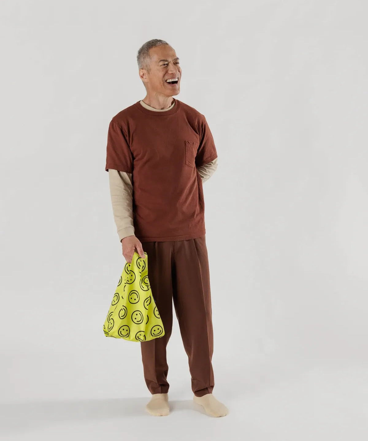 BAGGU - BABY BAGGU Einkaufstasche • Yellow Happy - Tasche - ROSA ECK