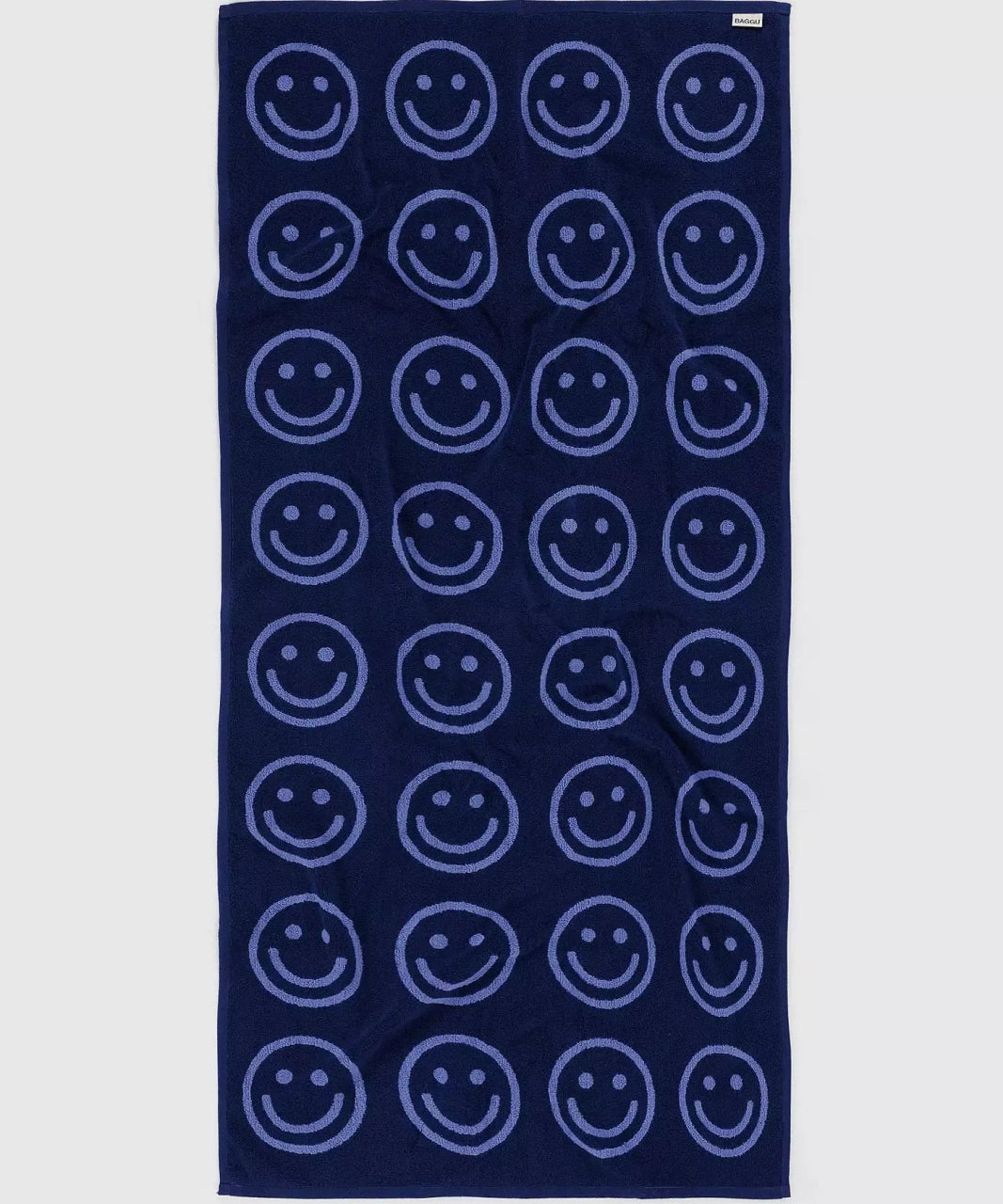 BAGGU - Badetuch aus Bio - Baumwolle • Happy Blue - Handtuch - ROSA ECK