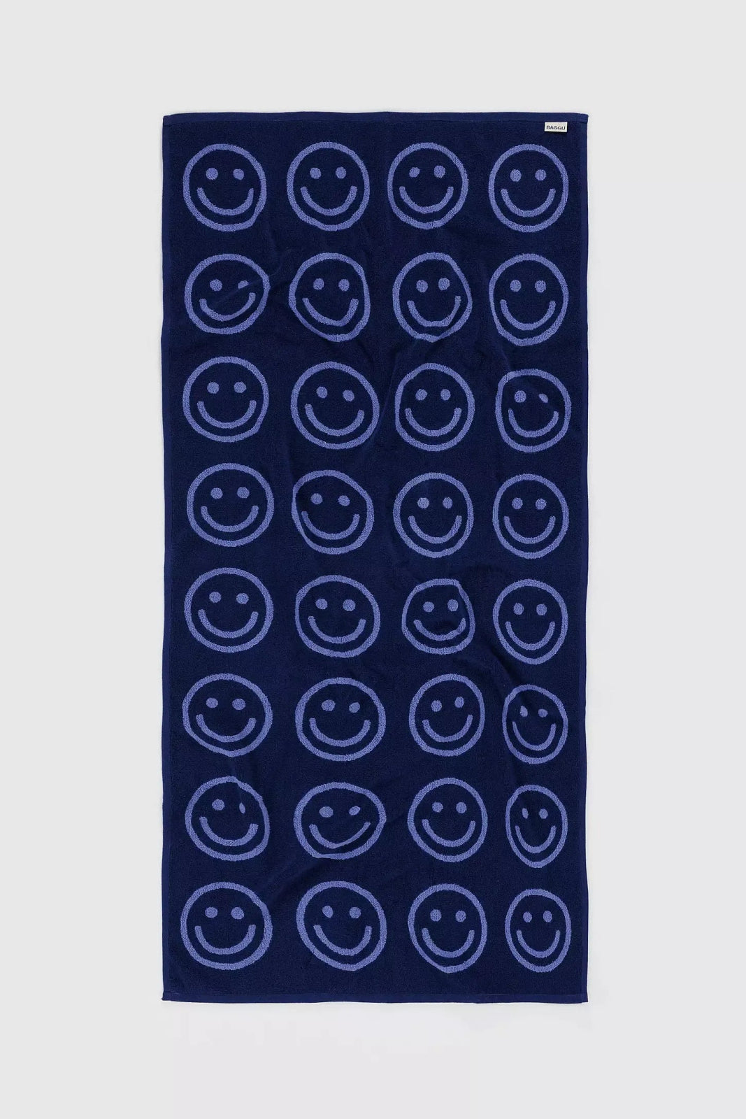 BAGGU - Badetuch aus Bio - Baumwolle • Happy Blue - Handtuch - ROSA ECK