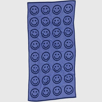 BAGGU - Badetuch aus Bio - Baumwolle • Happy Blue - Handtuch - ROSA ECK