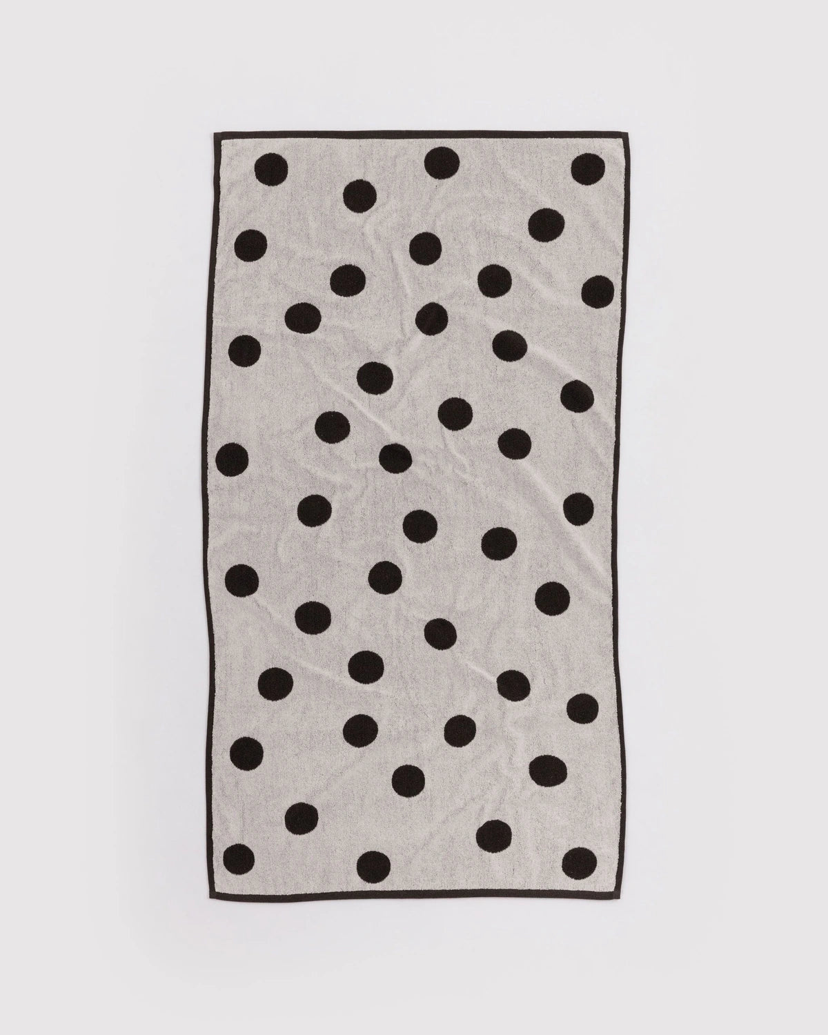 Badetuch • Cream and Black Polka Dot