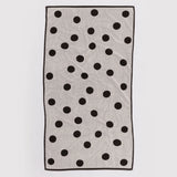 Badetuch • Cream and Black Polka Dot