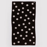 Badetuch • Cream and Black Polka Dot