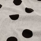 Badetuch • Cream and Black Polka Dot