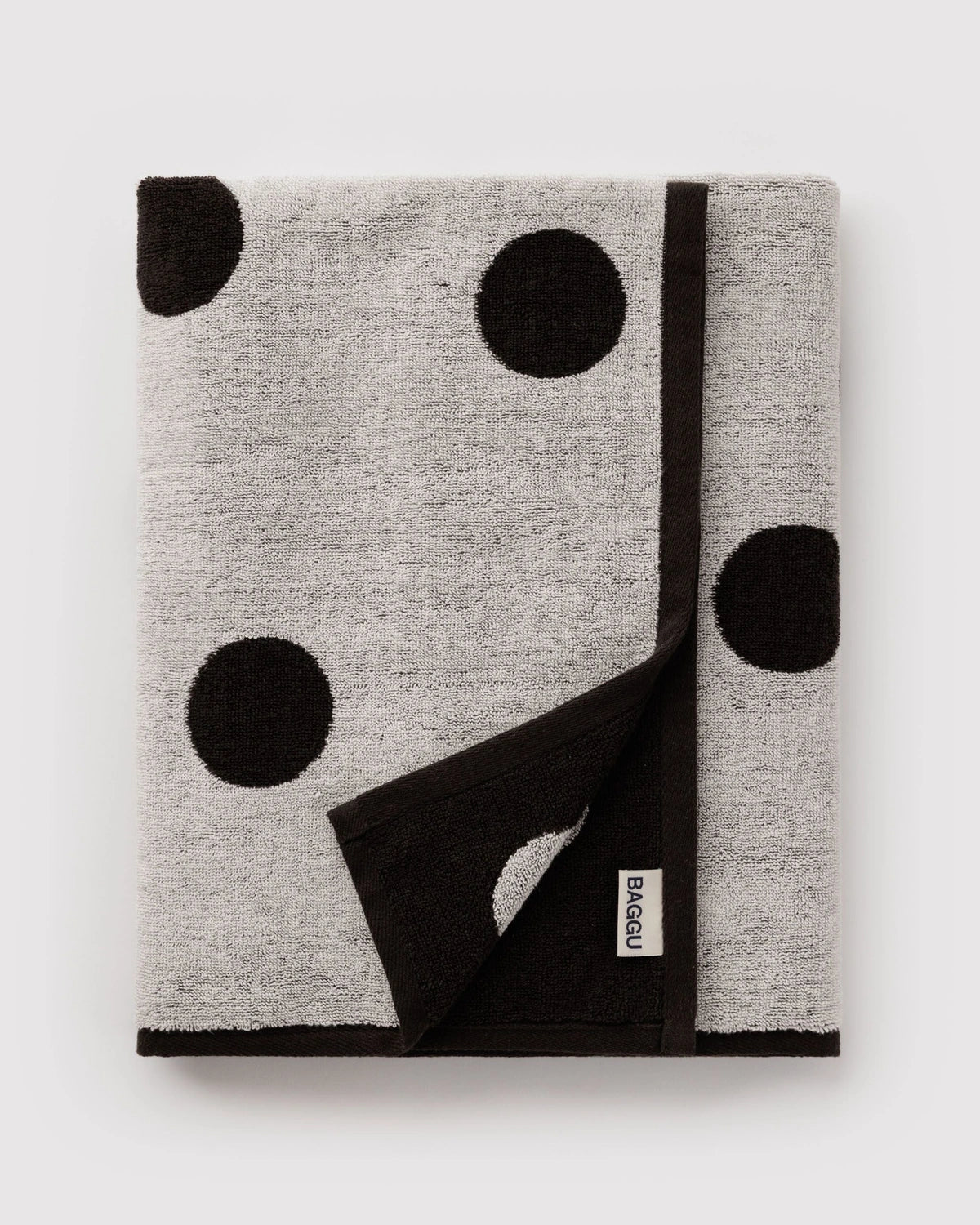 Badetuch • Cream and Black Polka Dot