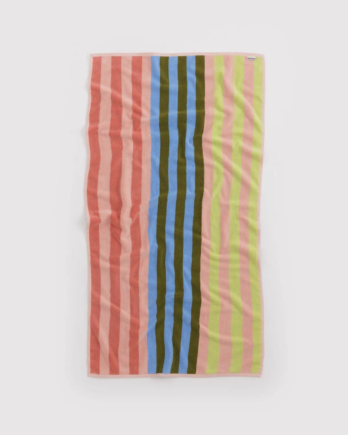 BAGGU - Badetuch • Sherbet Stripe - ROSA ECK