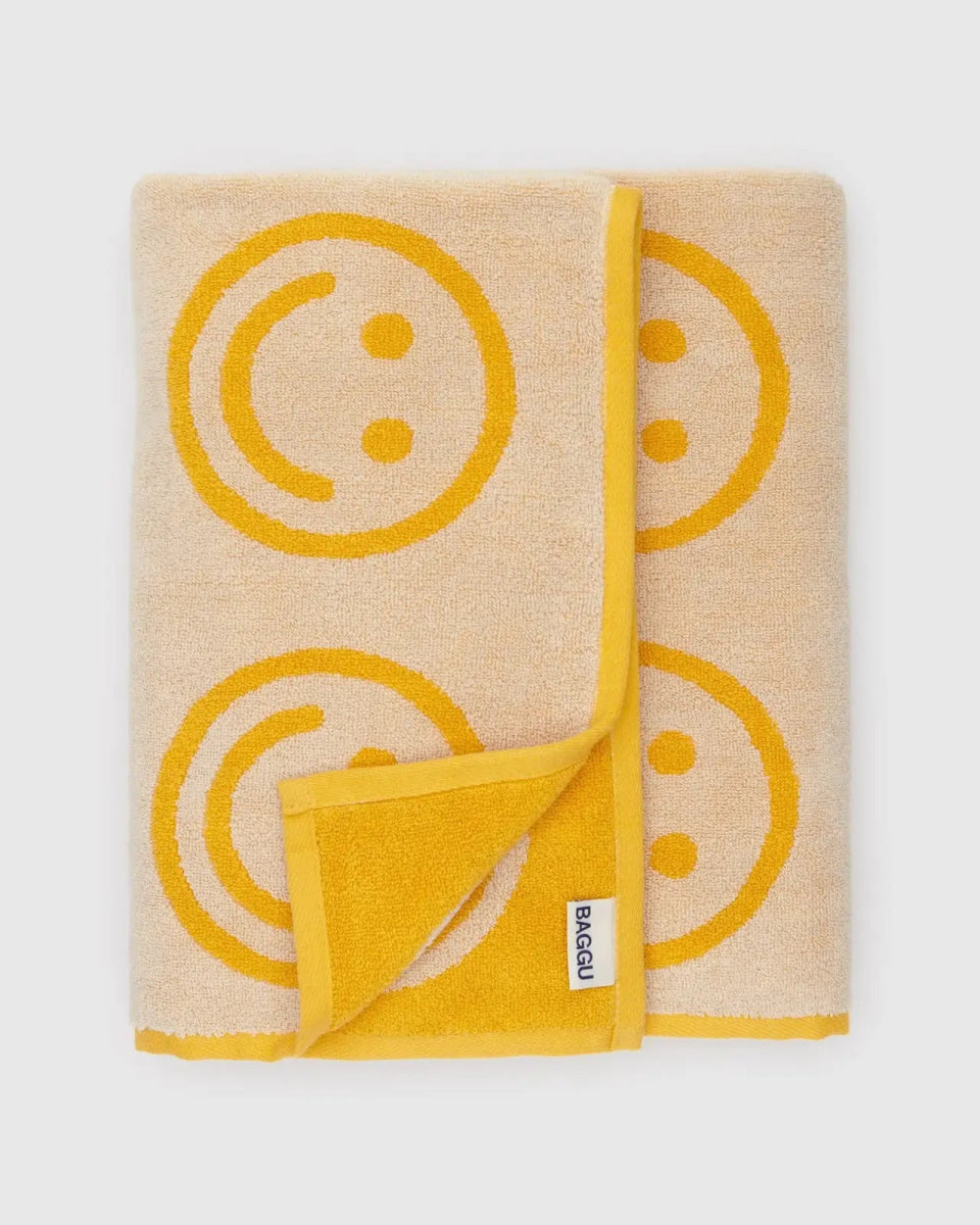 BAGGU - BAGGU Badetuch aus Bio - Baumwolle • Happy Marigold - Handtuch - ROSA ECK Concept Store