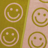 BAGGU - BATH TOWEL Badetuch | Happy Ochre - ROSA ECK - Smiley, ,