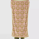 BAGGU - BATH TOWEL Badetuch | Happy Ochre - ROSA ECK - Smiley, ,