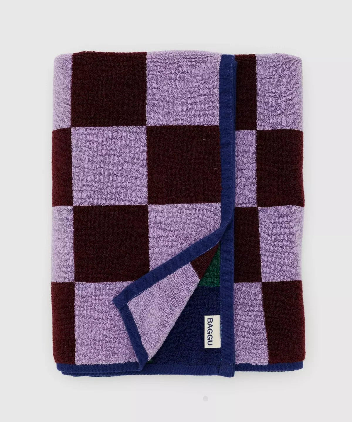 BAGGU - BATH TOWEL Badetuch | Jewel Checks - ROSA ECK