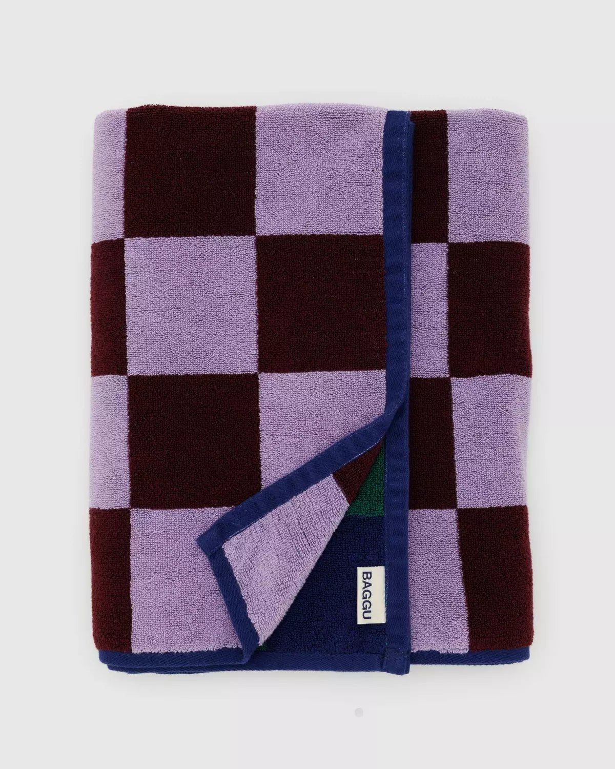 BAGGU - BATH TOWEL Badetuch | Jewel Checks - ROSA ECK