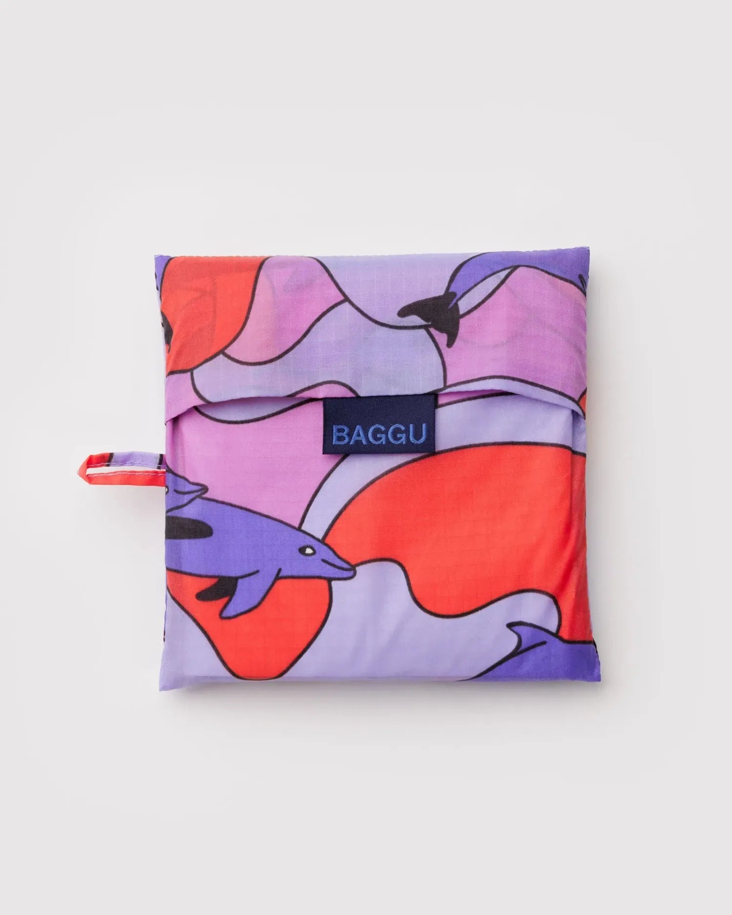 BAGGU - BIG BAGGU Große Einkaufstasche • Dolphins - ROSA ECK