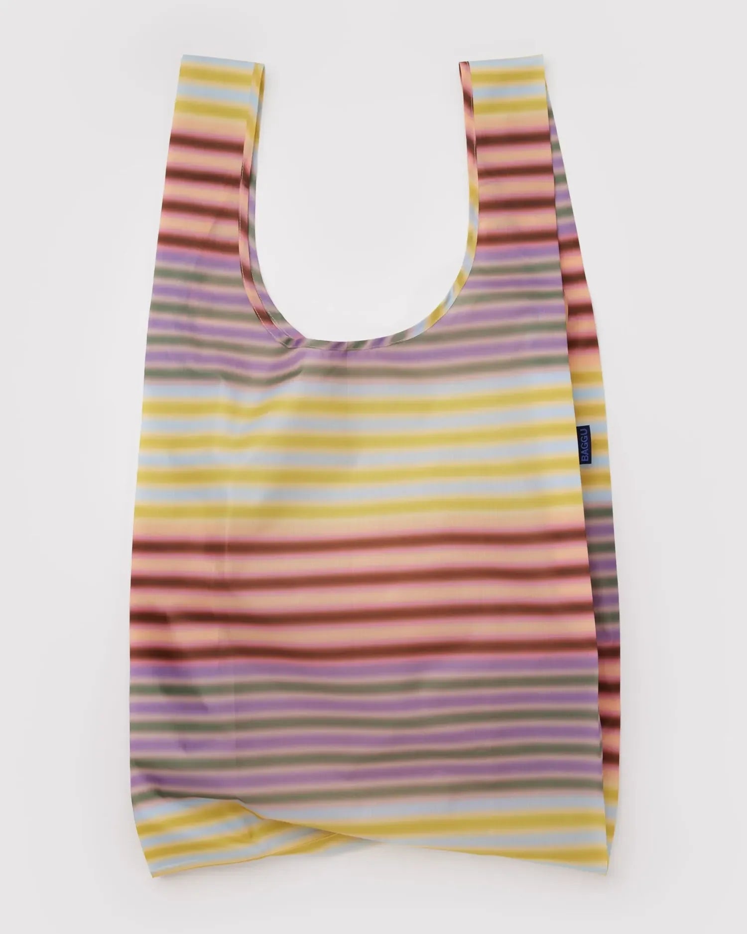 BAGGU - BIG BAGGU Große Einkaufstasche • Gradient Stripe Multi - ROSA ECK