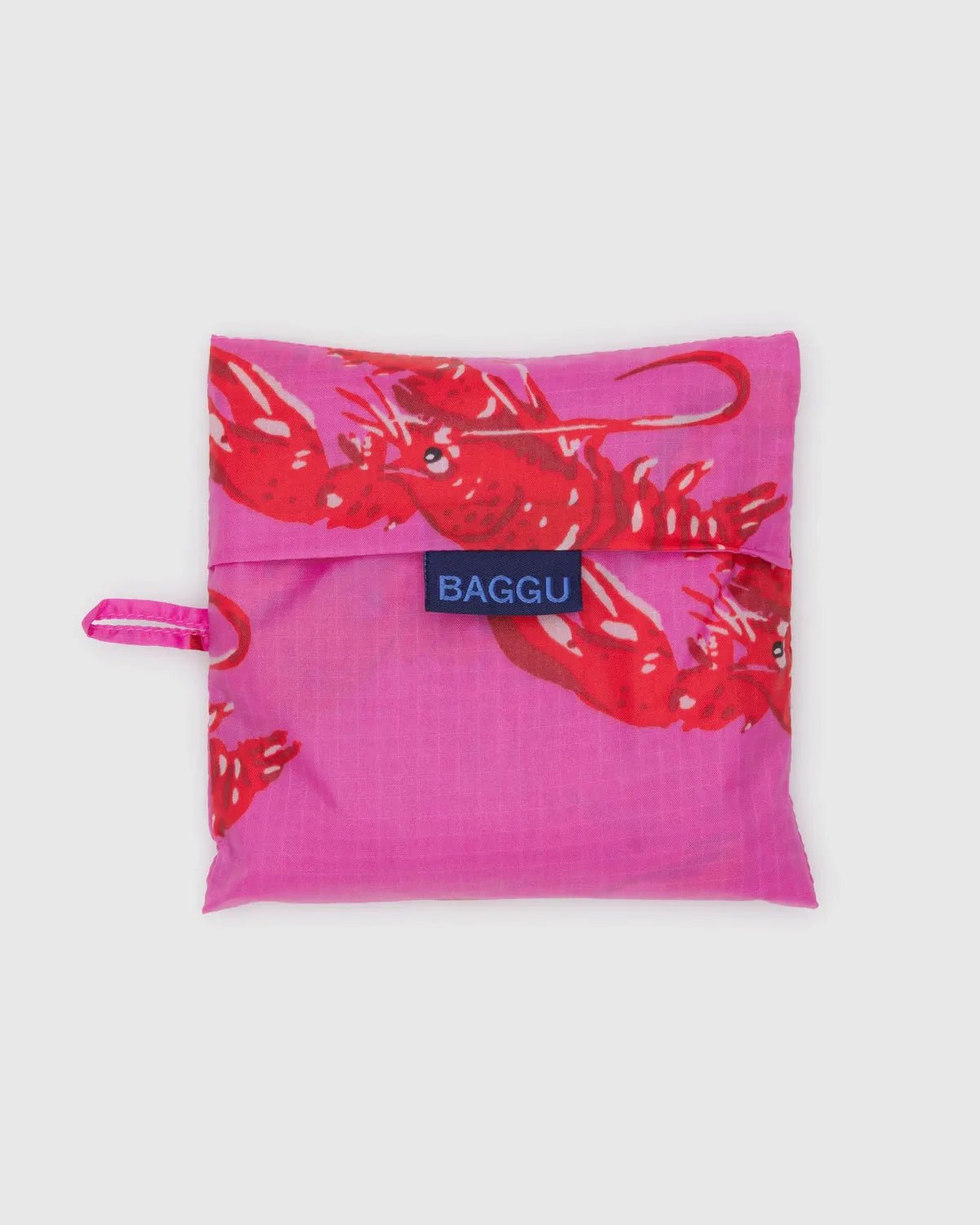 BAGGU - BIG BAGGU Große Einkaufstasche • Pink Lobster - Tasche - ROSA ECK