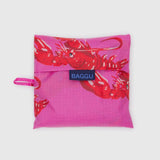 BAGGU - BIG BAGGU Große Einkaufstasche • Pink Lobster - Tasche - ROSA ECK