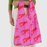 BAGGU - BIG BAGGU Große Einkaufstasche • Pink Lobster - Tasche - ROSA ECK