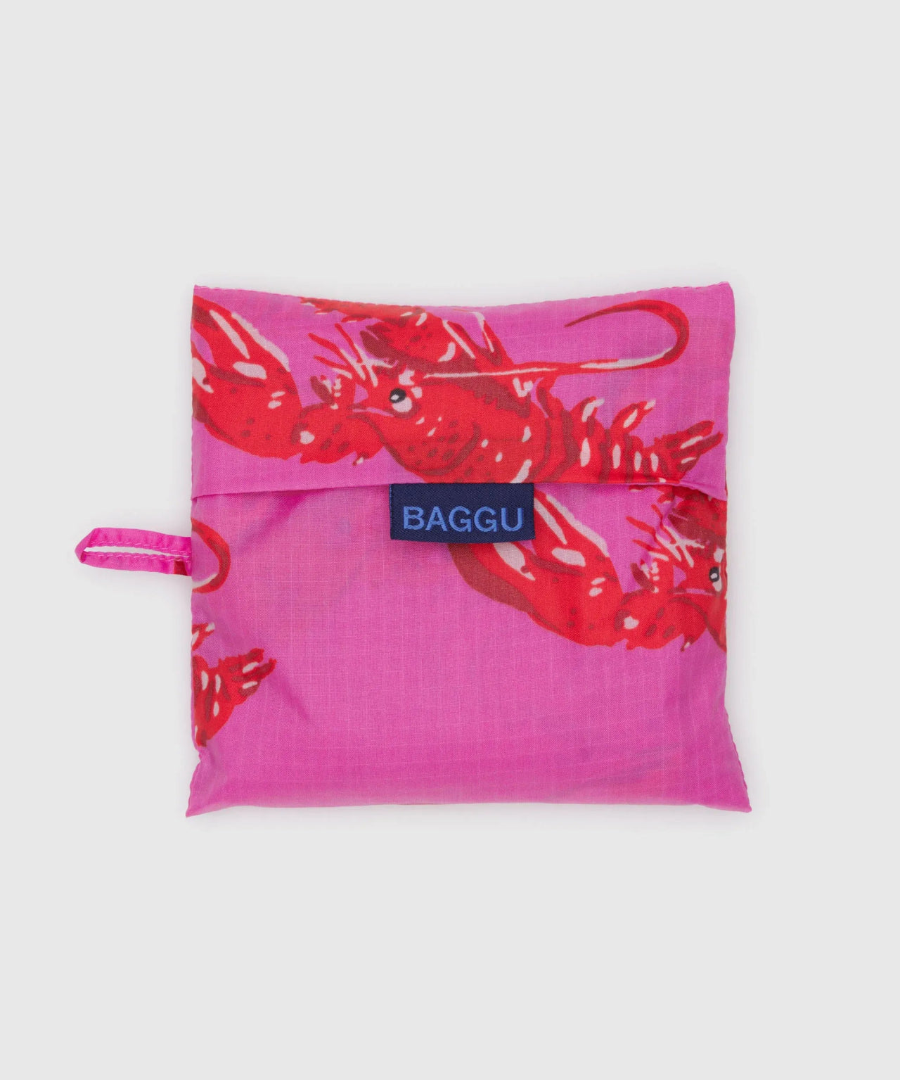 BAGGU - BIG BAGGU Große Einkaufstasche • Pink Lobster - Tasche - ROSA ECK