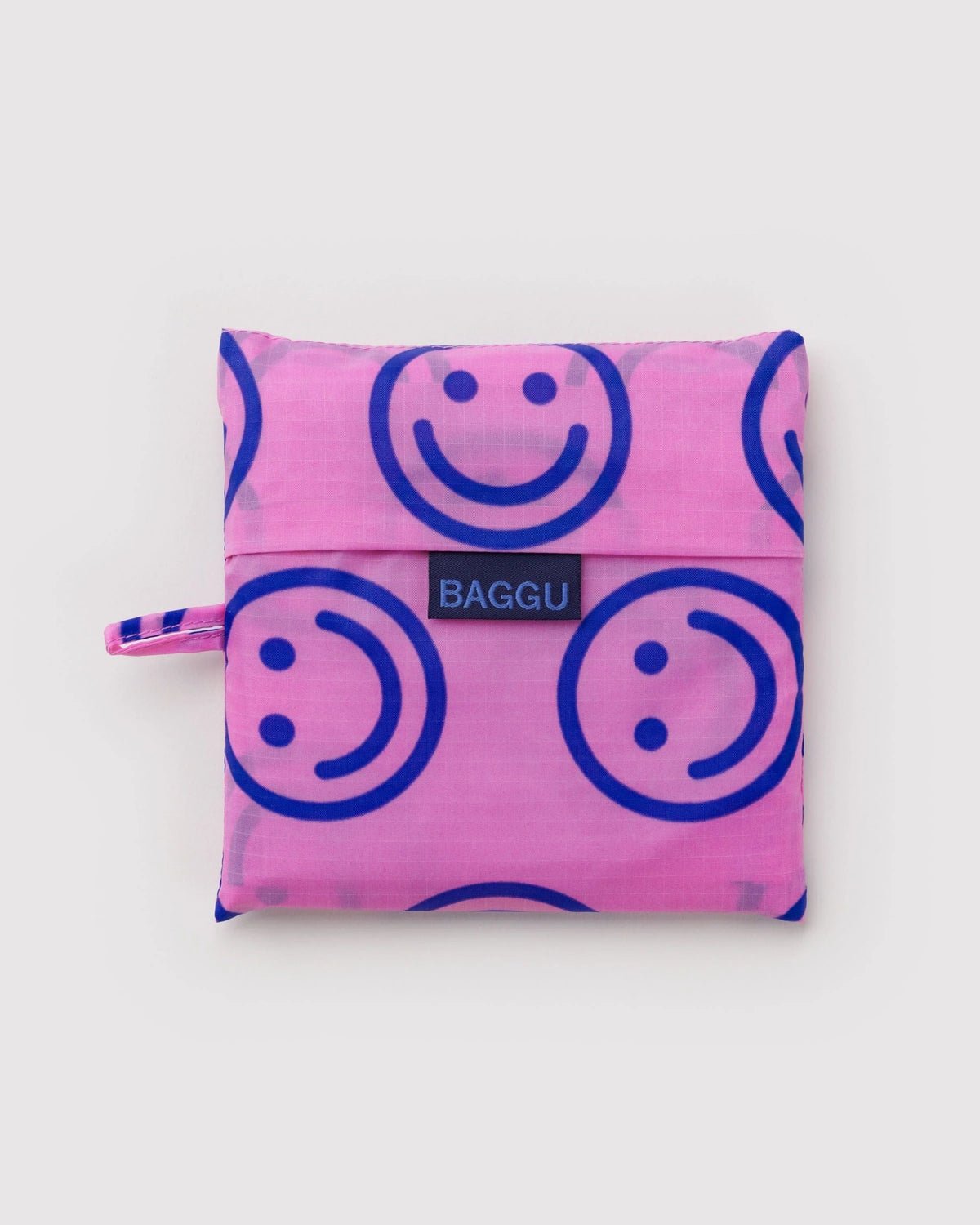 BAGGU - BIG BAGGU Große Einkaufstasche • Pop Pink Happy - ROSA ECK