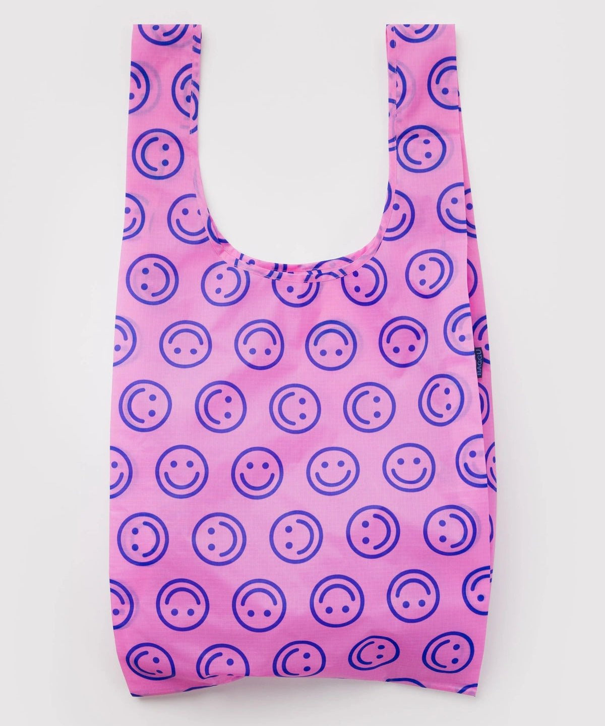 BAGGU - BIG BAGGU Große Einkaufstasche • Pop Pink Happy - ROSA ECK