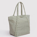 BAGGU - Cloud Bag Reisetasche • Sage Stripe - ROSA ECK