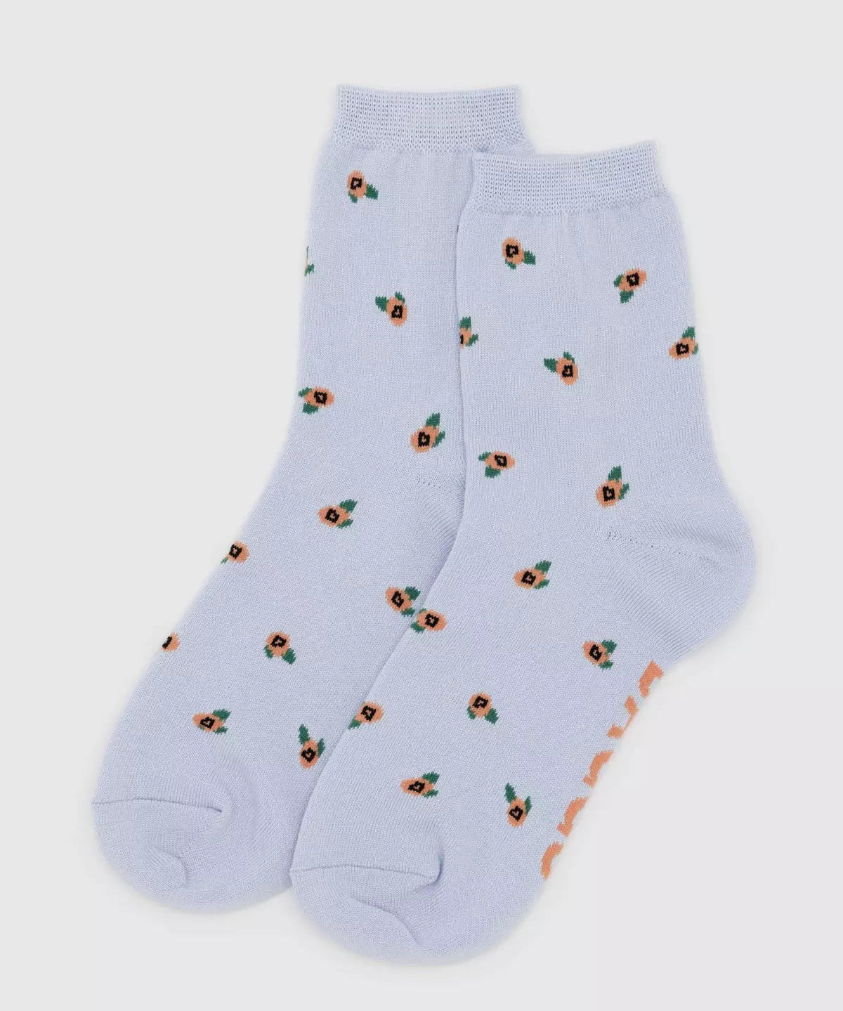 BAGGU - CREW SOCK Socken | Blue Rosette - ROSA ECK