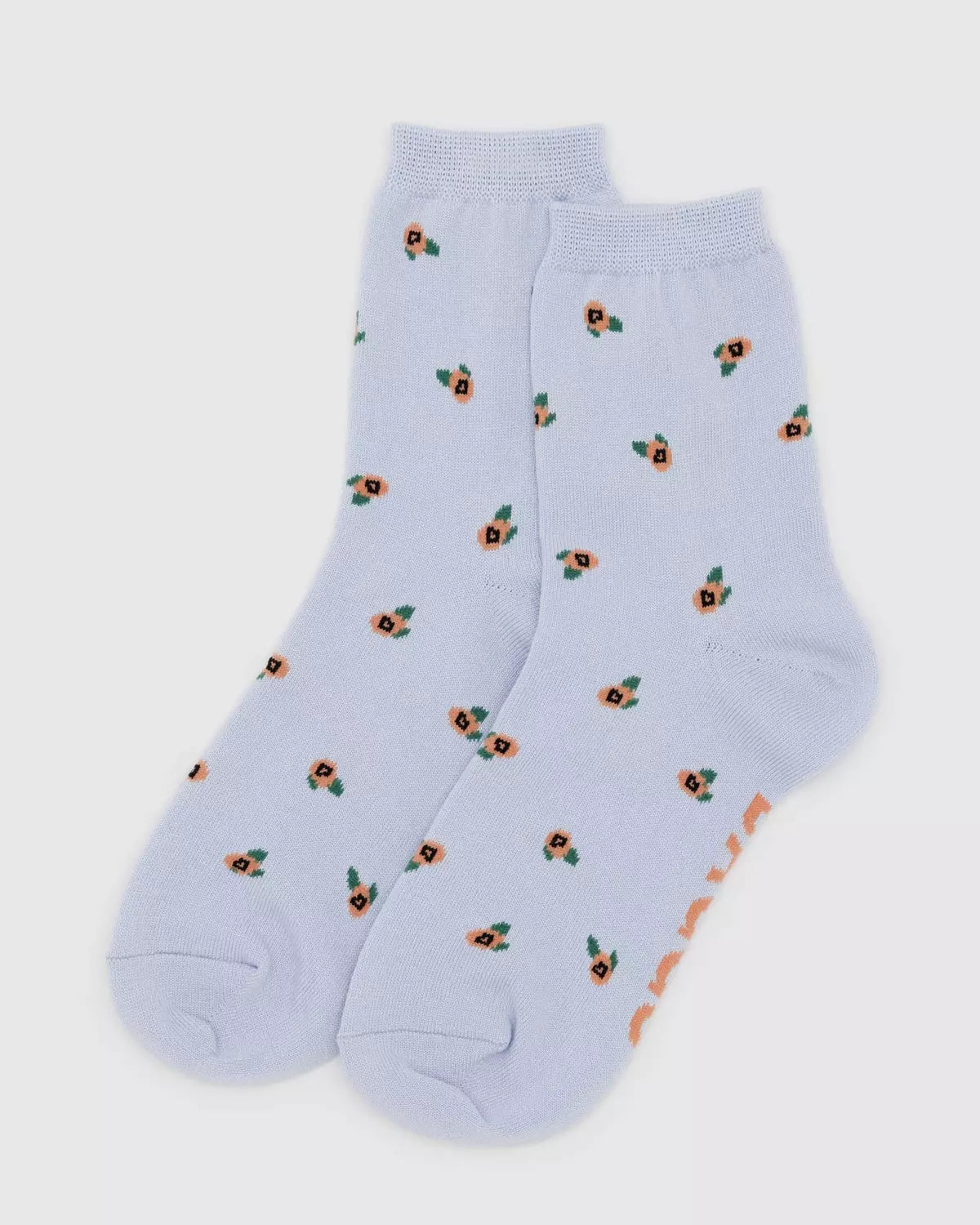 BAGGU - CREW SOCK Socken | Blue Rosette - ROSA ECK