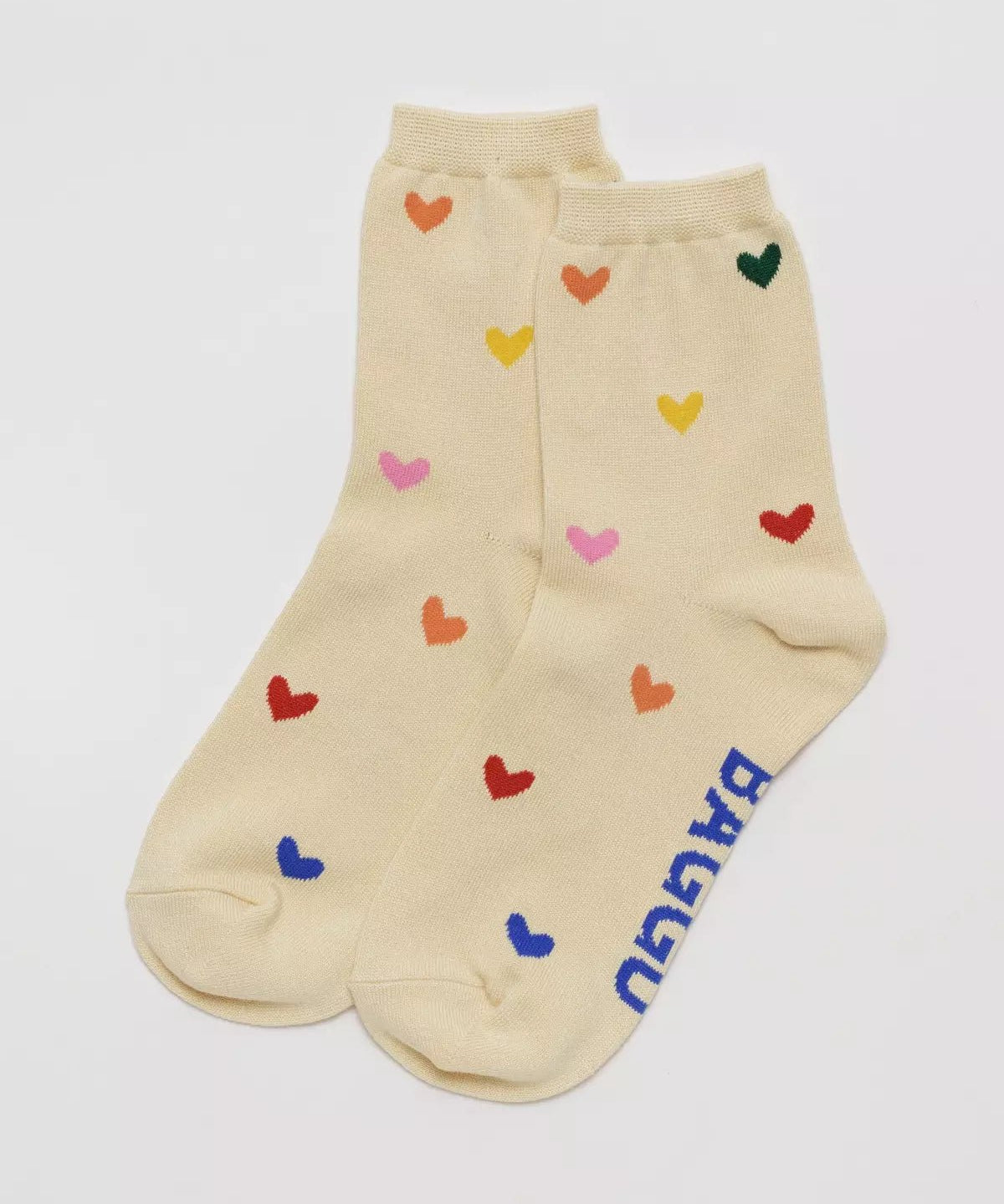 BAGGU - CREW SOCK Socken | Hearts - ROSA ECK