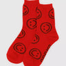 BAGGU - CREW SOCK Socken | Red Happy - ROSA ECK