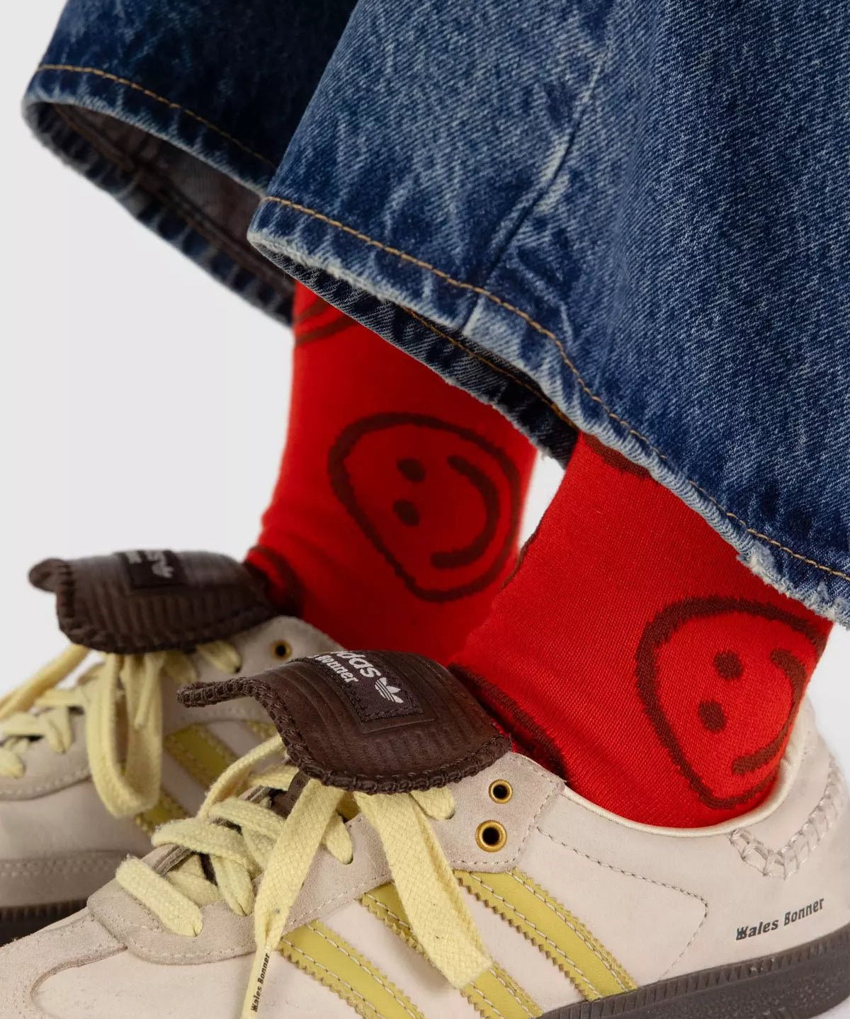 BAGGU - CREW SOCK Socken | Red Happy - ROSA ECK