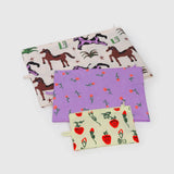 BAGGU - GO POUCH Kulturbeutel (3er - Set) • Painted Prairie - Kulturbeutel - ROSA ECK