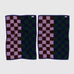 BAGGU - HAND TOWEL SET OF 2 Handtücher | Jewel Checks - ROSA ECK