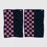 BAGGU - HAND TOWEL SET OF 2 Handtücher | Jewel Checks - ROSA ECK