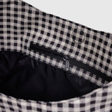 BAGGU - LARGE NYLON SLING Umhängetasche • Black & White Gingham - Umhängetasche - ROSA ECK Concept Store