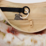 Medium Nylon Crescent Bag Umhängetasche • Abstract Floral