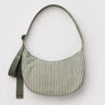 BAGGU - Medium Nylon Crescent Bag Umhängetasche • Sage Stripe - ROSA ECK