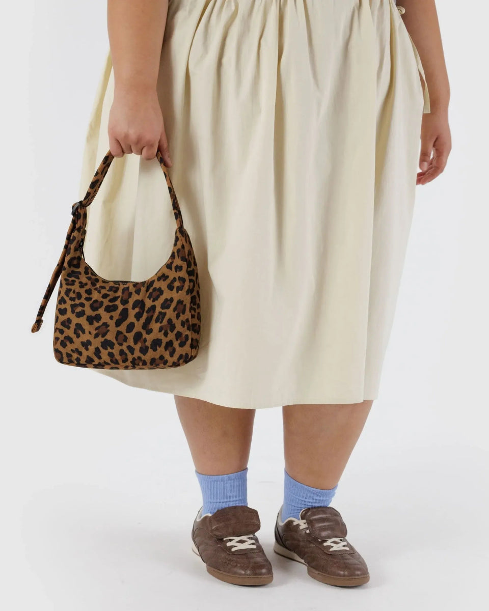BAGGU - MINI NYLON SHOULDER BAG Schultertasche • Leopard - Schultertasche - ROSA ECK Concept Store