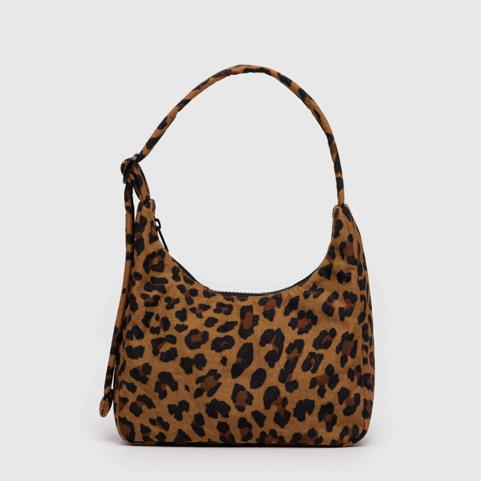 BAGGU - MINI NYLON SHOULDER BAG Schultertasche • Leopard - Schultertasche - ROSA ECK Concept Store