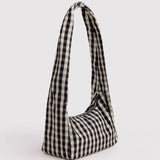 Nylon Meringue Bag Umhängetasche • Black and Cream Gingham