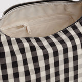 Nylon Meringue Bag Umhängetasche • Black and Cream Gingham