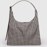 BAGGU - NYLON SHOULDER BAG Schultertasche • Black & White Gingham - Schultertasche - ROSA ECK Concept Store